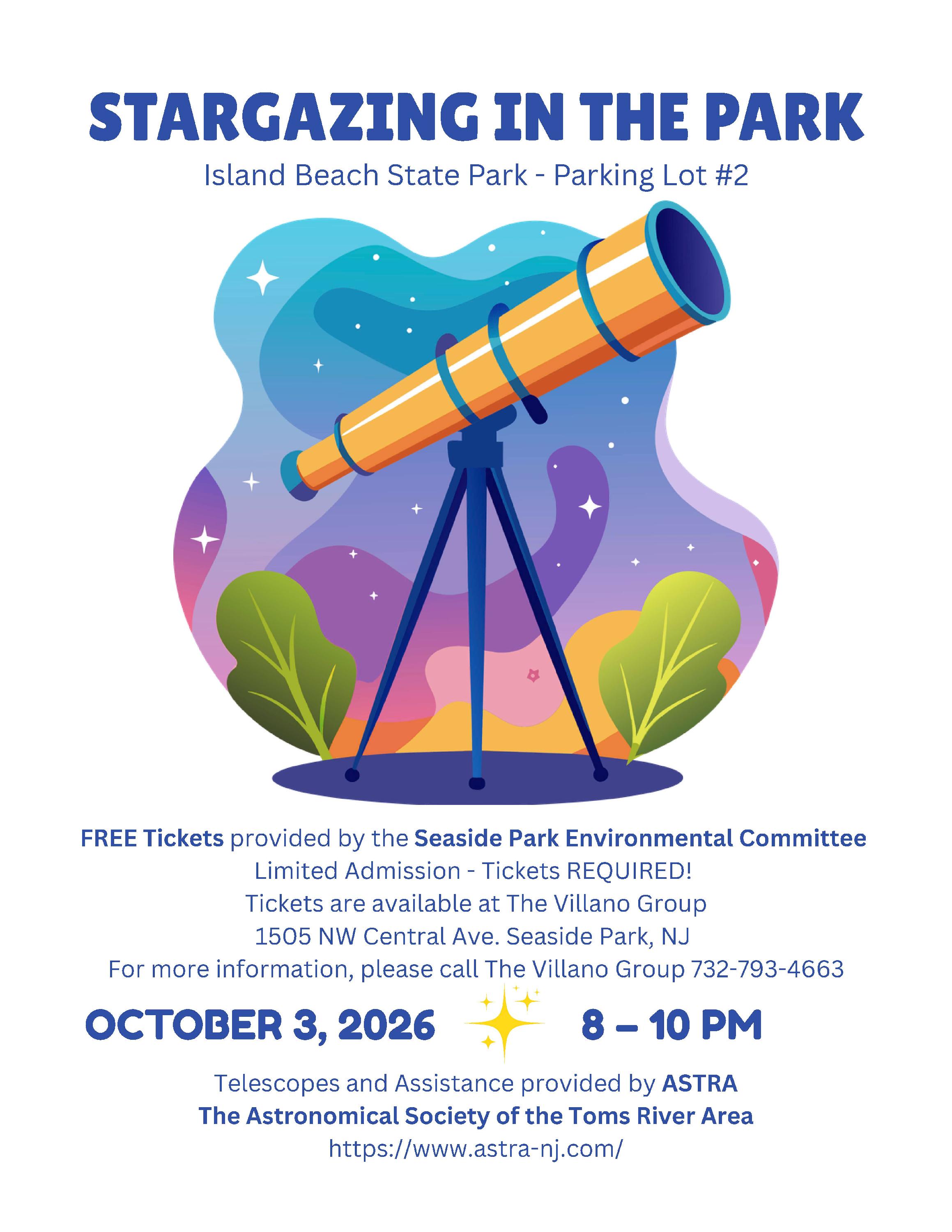 2026 STARGAZING FLYER